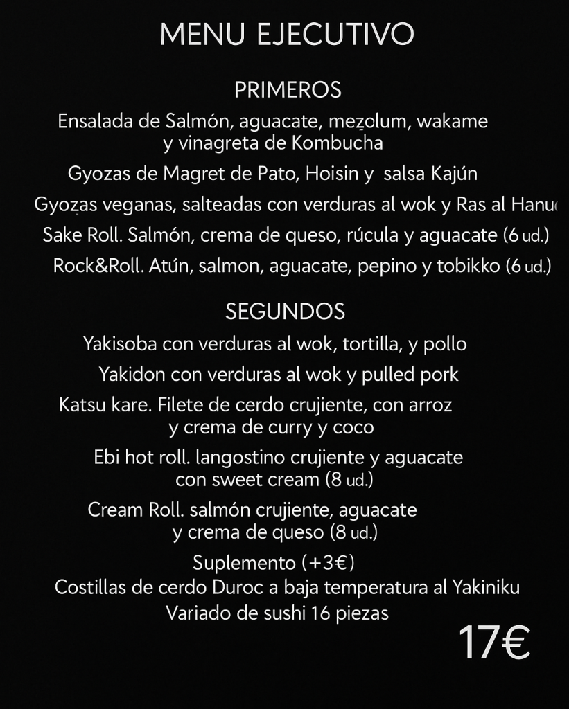 menú ejecutivo 17