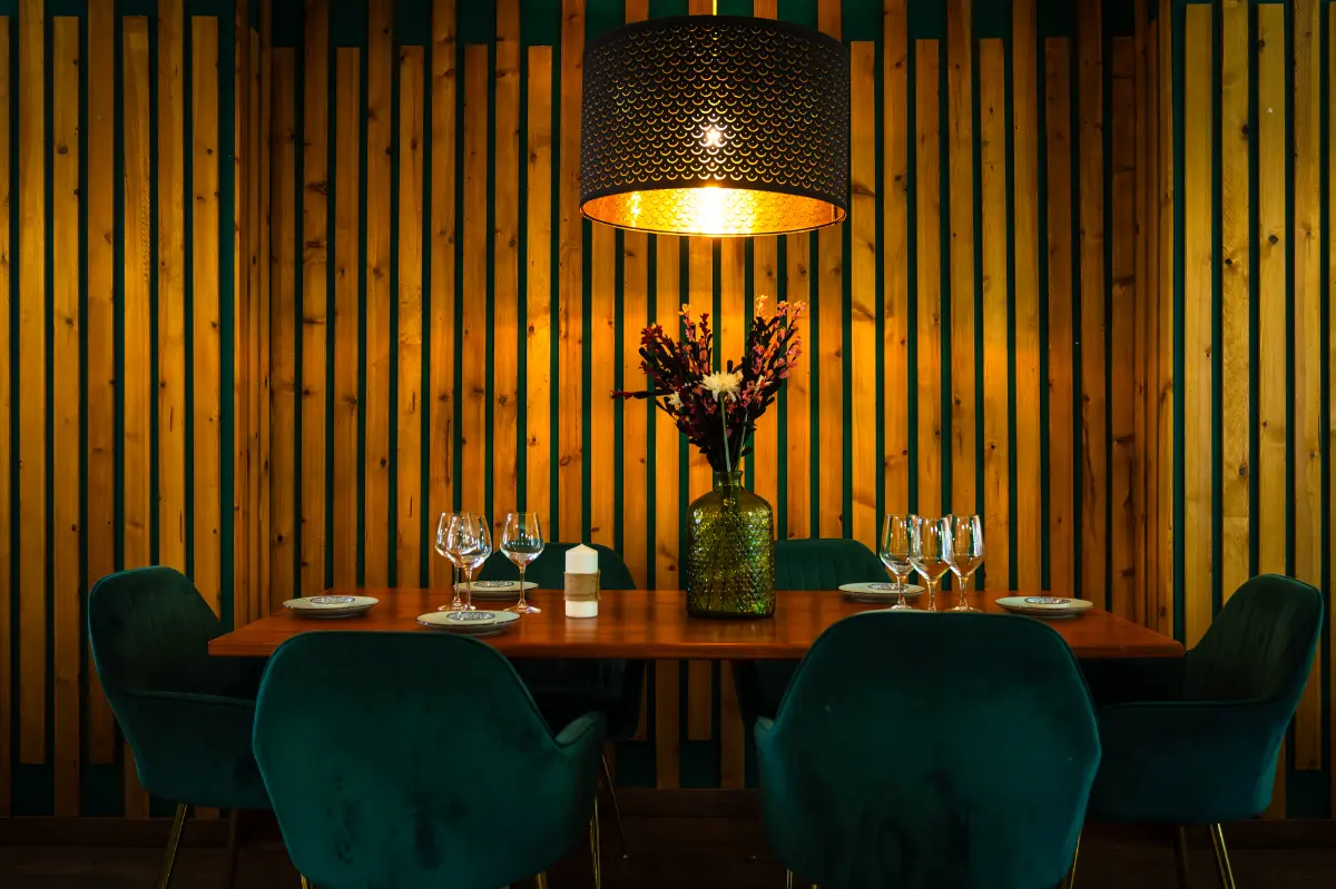 mesa elegante restaurante